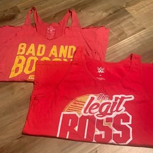 SPRING CLEANING! Set of 2 WWE Sasha Banks Tank Tops (M/XL)